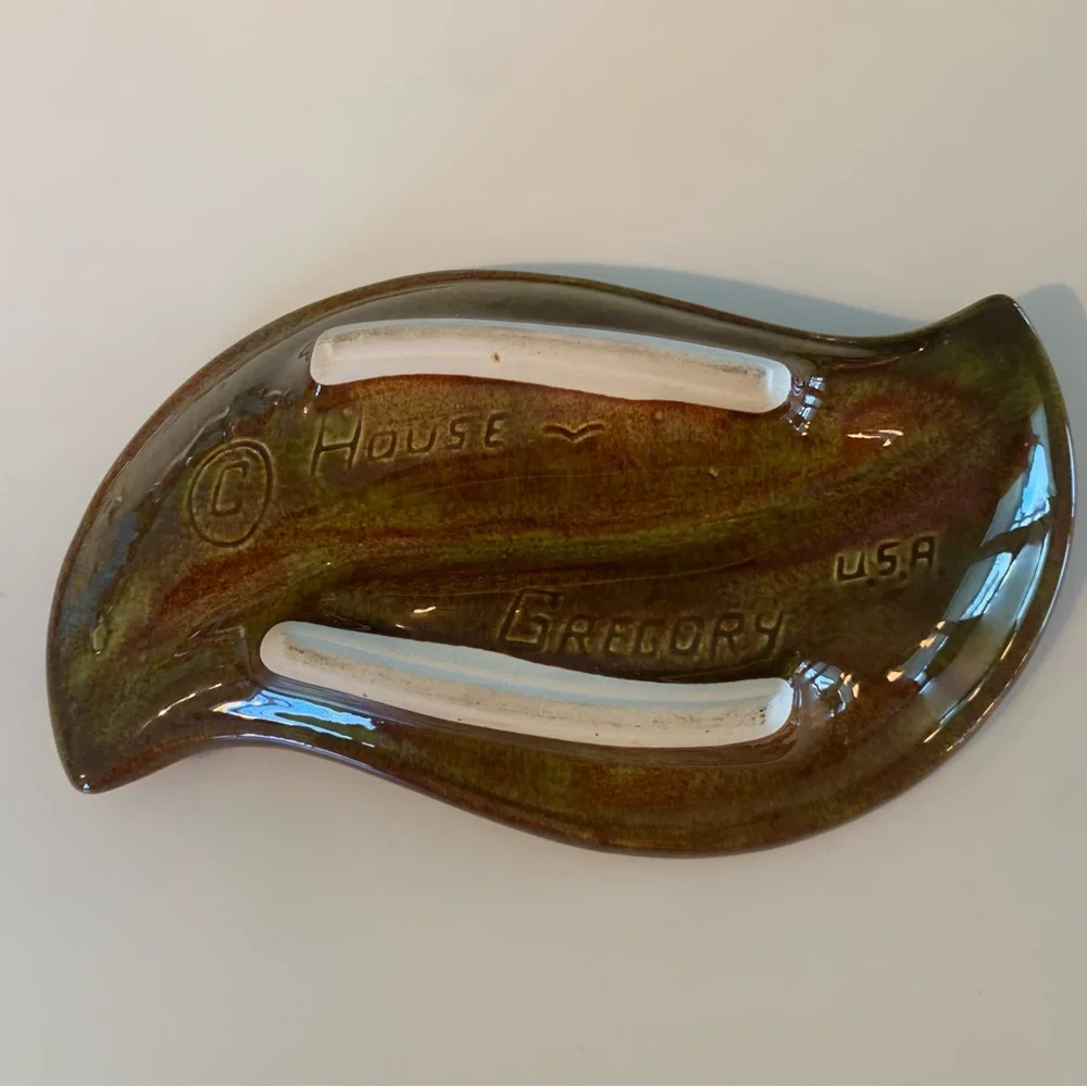 MCM HOUSE Gregory Ceramic Ashtray Mid-century Modern Excellent cond. NO chips - Picture 6 of 9